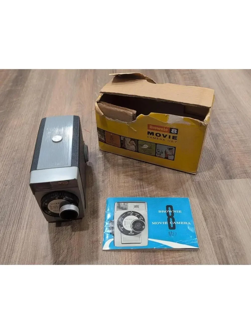 Kodak Brownie 8mm f:2.7 lens Movie Camera w/ box & manual